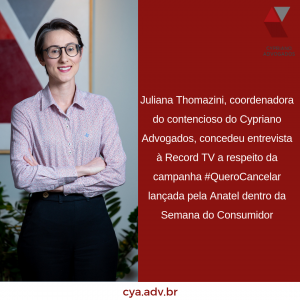 Entrevista Juliana Thomazini - Cypriano Advogados